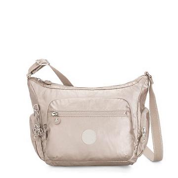 Bolsos Cruzados Kipling Gabbie Small Metallic Plateados | MX 1143NW